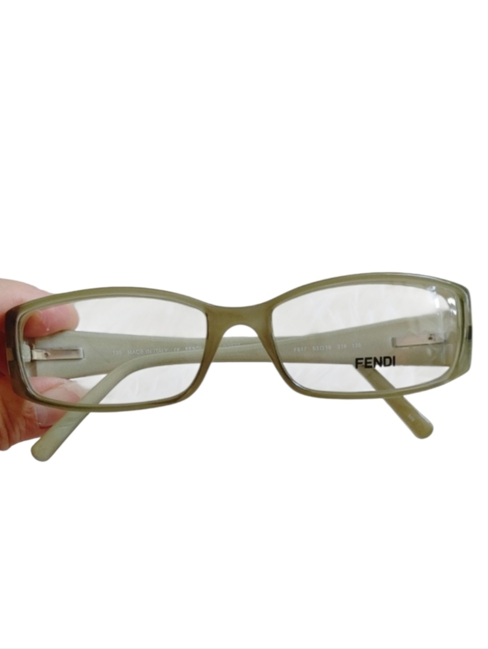 Fendi Silver Stars FF Logo Eyeglasses Frames